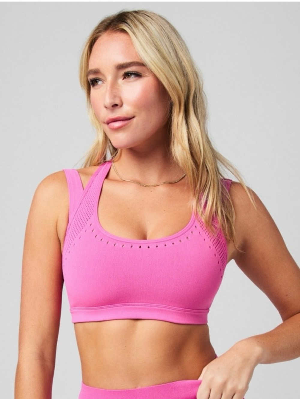 Fabletics Sculpknit Contour Low Impact Sports Bra Chic Yoga Workout Size Small